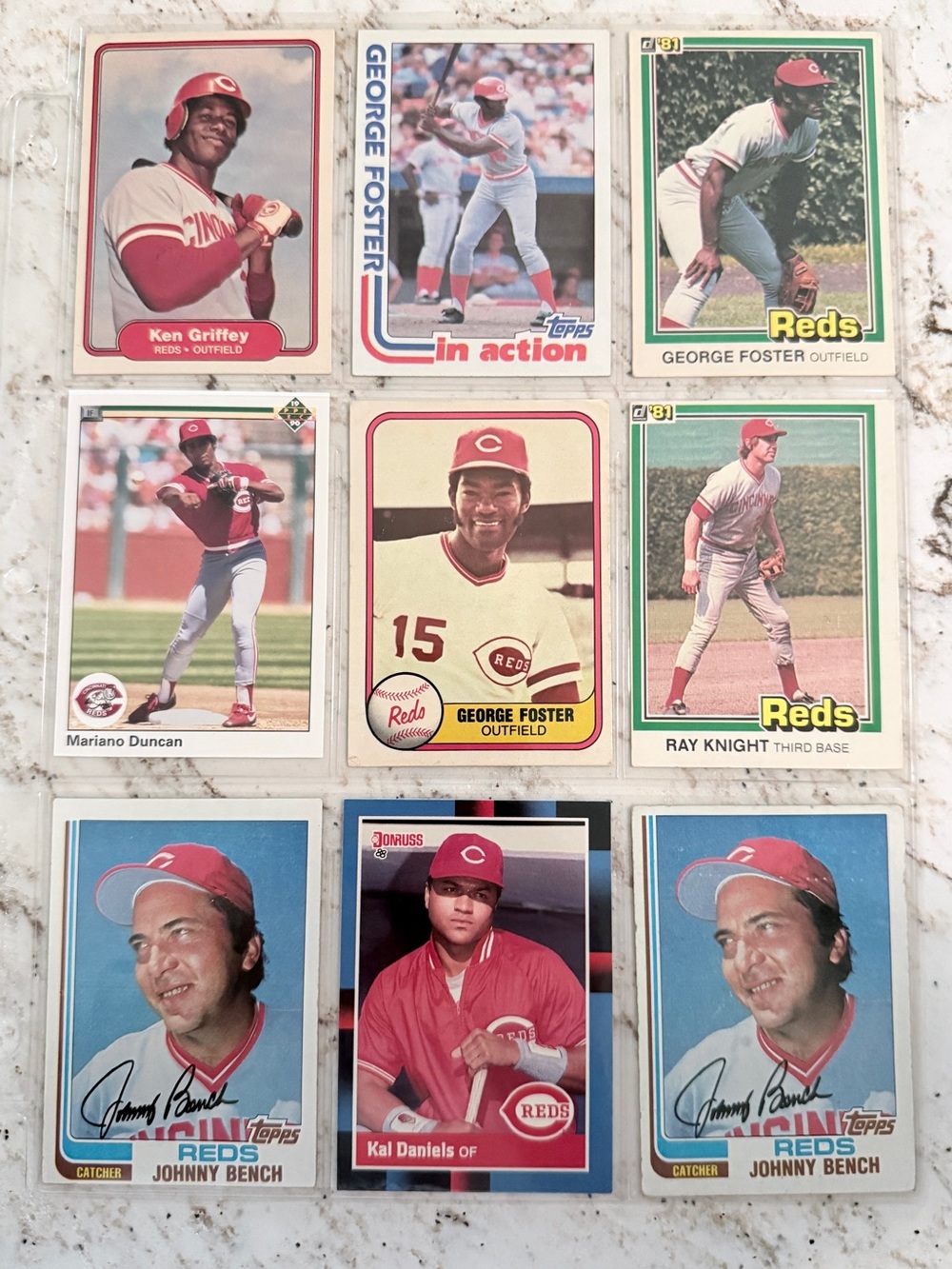 Vintage MLB Cincinnati Reds TOPPS Trading Cards